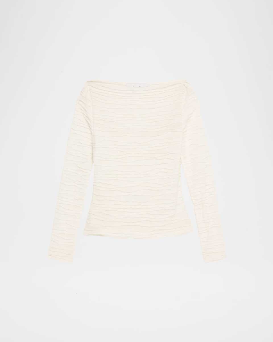 Paloma Long-Sleeve Textured Top